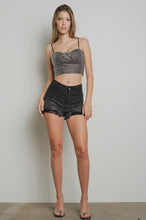 Load image into Gallery viewer, Rhinestone Embellished Denim Shorts
