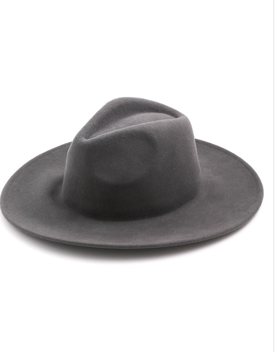 Grey Wool Fedora