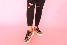 Load image into Gallery viewer, Distressed Black Leggings
