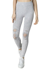 Load image into Gallery viewer, Distressed Grey Leggings
